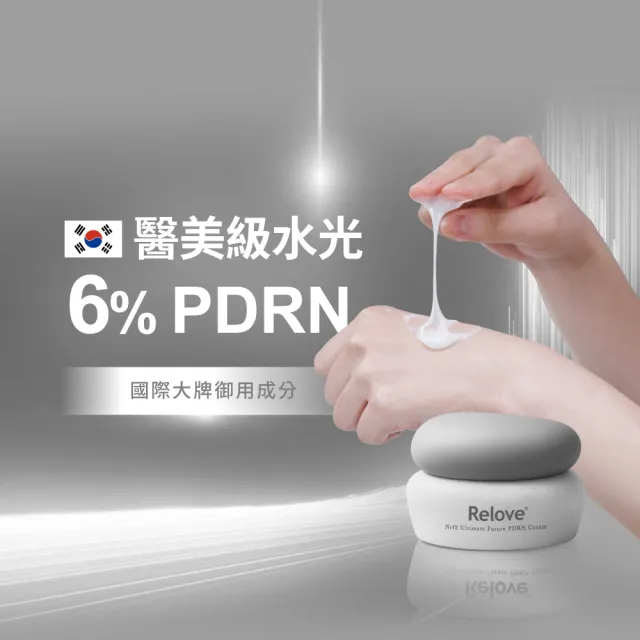 【Relove官方直營】全酵肌泌水光乳霜30gx2件組 PDRN拉絲霜(韓國專利玫瑰PDRN 緊緻彈亮)