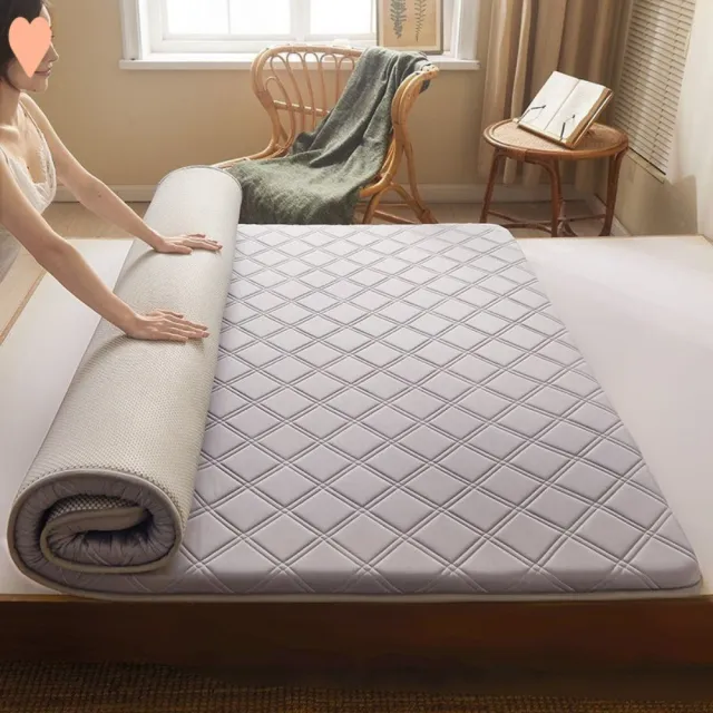 可折疊加厚床墊 200*220CM(加厚保暖床墊海綿墊子/單人學生宿舍家用/可榻榻米床褥子)