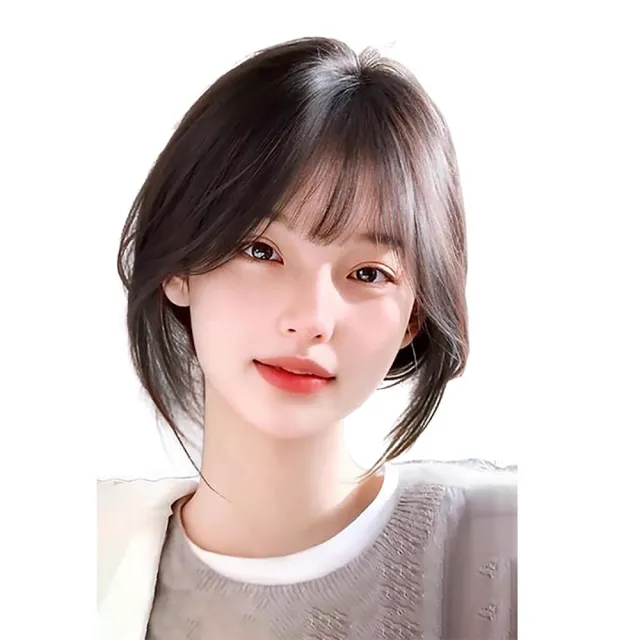 【MoonDy】假髮 女生假髮 劉海髮片 真髮假髮 真人髮絲髮片 中分假髮 劉海髮片 胎毛劉海髮片 自然