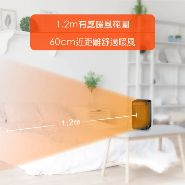 【KINYO】可擺頭陶瓷電暖器(NEH-120 保暖必備)
