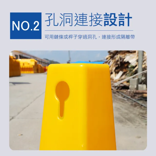 【百工良品】小心地滑 四方柱 四方錐 方形錐 交通錐 塑膠路錐 警示柱 四方告示牌 警示錐(190-SWARING)