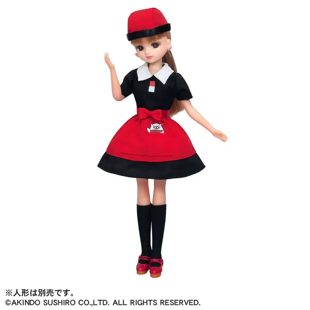 【Licca 莉卡娃娃】LW-12 流行商店提盒-壽司郎店員服裝組
