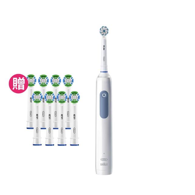 【德國百靈Oral-B-】PRO3 3D電動牙刷-專業洗牙般潔淨感(馬卡龍粉/經典藍)