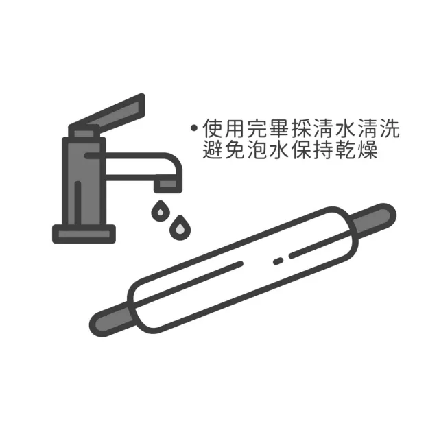 【GHIDINI】義大利 Natura經典櫸木桿麵棍 37cm / 桿麵杖 揉麵棍 擀麵棍