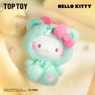 【YENDAR 研達】三麗鷗Hello Kitty泰迪毛絨睡衣小熊 (單盒)(夢趣細節隨身治癒)