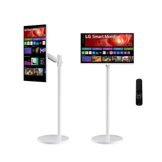 【LG 樂金】HoMIE機 Lite Pro 27U730SA-W智慧聯網螢幕+移動支架組合(27型/webOS/AirPlay2/IOT操控)
