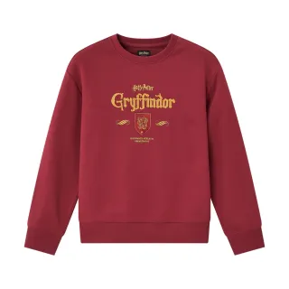 【GIORDANO 佐丹奴】女裝哈利波特授權長袖大學TEE Harry Potter系列(75 深紅)