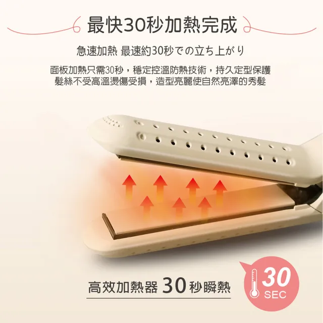 【ISITO】冷風直捲兩用造型夾 IS-23E06DH(離子夾 捲髮器 冷風 旋轉電線 國際電壓 自動斷電)