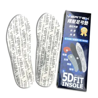 【VERTEX】足弓力學緩震除臭鞋墊3入-A