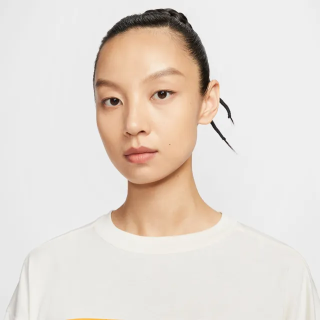 【NIKE 耐吉】長袖上衣 女 落肩寬鬆版型 AS W NSW LS TEE OS GCEL 米灰 IO0481-047