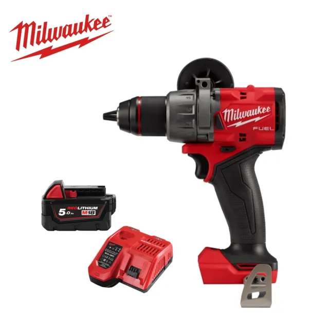 【Milwaukee 美沃奇】M18 FPD3 18V 鋰電 電鑽 起子機 無刷(M18 FPD3主機+單5.0電池+充電器)