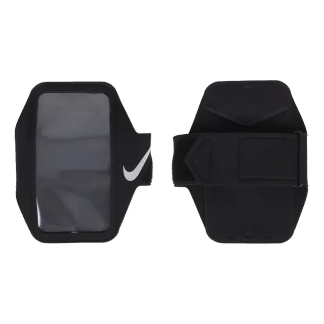 【NIKE 耐吉】輕便手機臂套 PLUS 082黑/068灰(運動手機包 運動臂套 臂套包 觸控手機包 可調節臂帶 可觸控)