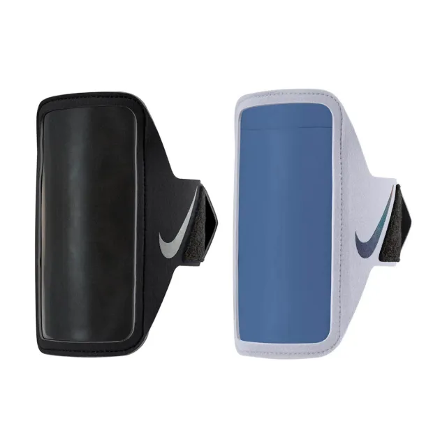 【NIKE 耐吉】輕便手機臂套 PLUS 082黑/068灰(運動手機包 運動臂套 臂套包 觸控手機包 可調節臂帶 可觸控)