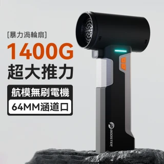 暴力風扇 64mm涵道鼓風機 無刷暴風扇 空氣砲 吹塵機 吹風機 吹葉機 洗車吹乾(1.4kg推力 750W大功率)
