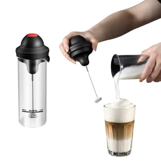 【SUNORO】304不鏽鋼電動奶泡機 咖啡打泡器 家用打蛋器 電動攪拌器(咖啡牛奶機/烘焙料理/新年禮物)