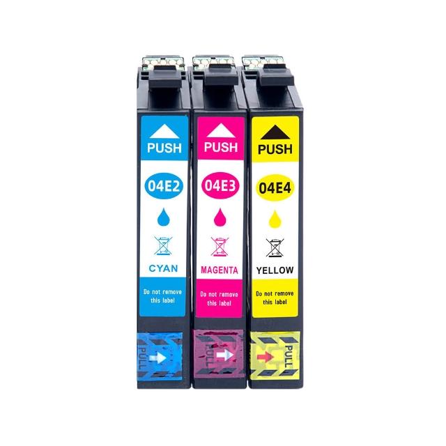 【TC】EPSON T04E 藍紅黃 彩色任選 副廠墨水 04E墨水 EPSON XP-2101 XP-4101 WF-2831 WF-2851 墨水