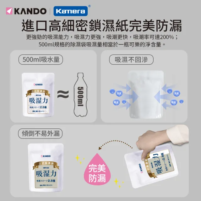 【Kando】20入-200g 立式除濕袋 獨立 單入裝(除濕包/除濕劑/防潮/脫臭/衣物//鞋子/鞋櫃/衣櫥櫃)