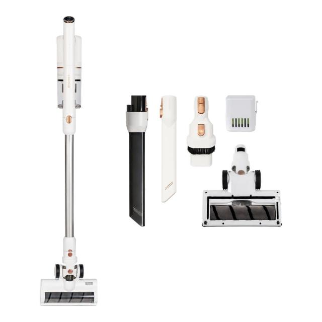 【SANSUI 山水】輕量濕拖無線吸塵器 全配組(SVC-W010)