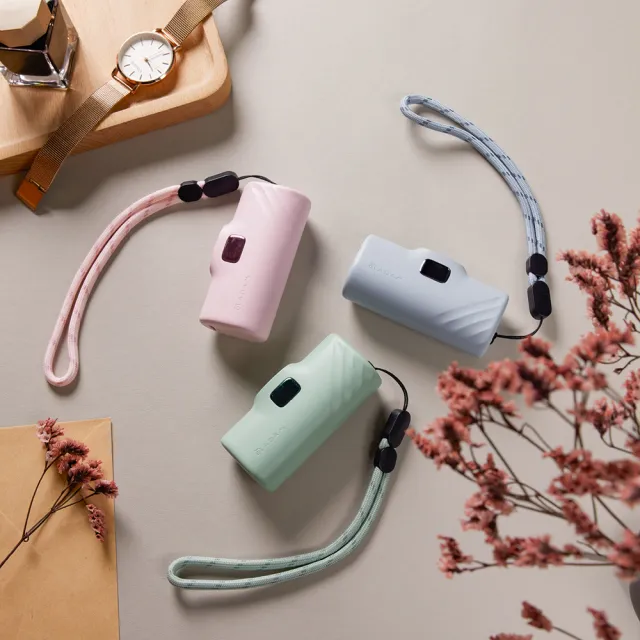 【ADAM 亞果元素】2入組 GRAVITY F5C 5000 mAh 最高20W USB-C 口袋型行動電源(USB-C 已有標示Wh)