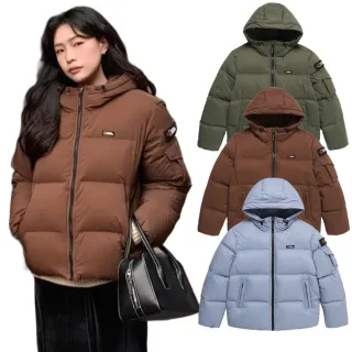 【國家地理服飾官方旗艦】男女同款 GOLDENMOLE 連帽羽絨外套(匈牙利鵝絨)