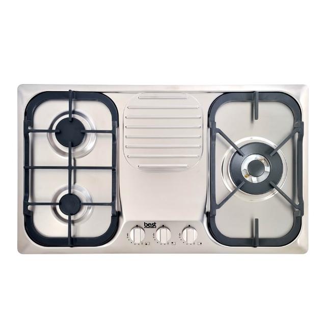 【BEST 貝斯特】GH7050-R 三口高效能瓦斯爐(含基本安裝)