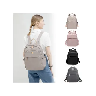 【SPRING】交換禮物 尼龍後背包商務通勤後背包大容量電腦包輕旅行後背包-多色(簡約時尚大容量通勤旅