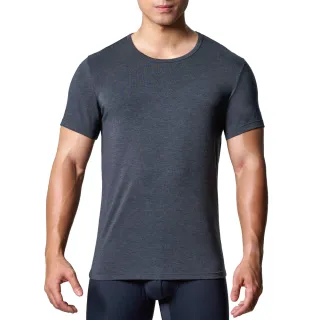 【3GUN】官方直營 勁熱衣  科技羊毛男保暖圓領短袖衫(男內衣 多色任選)