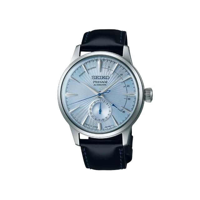 【SEIKO 精工】PRESAGE 調酒師 冰藍雞尾酒動力儲存顯示機械錶-40.5mm(SSA343J1/4R57-00E0B)