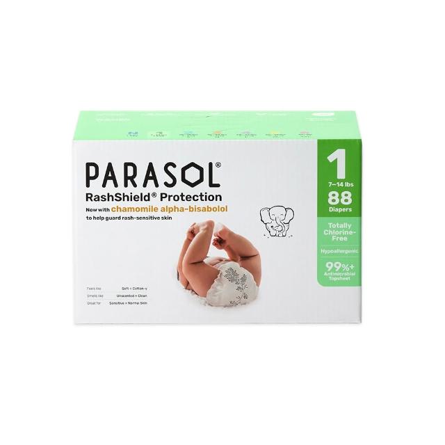【PARASOL 總代理】Clear + Dry™ 新科技水凝尿布/黏貼型-升級版 NB-L(2包/箱)