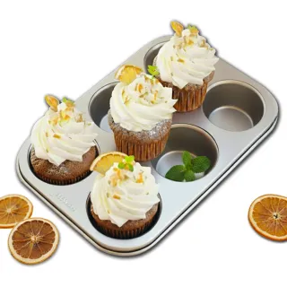 【美國Chefmade】6連馬芬 杯子蛋糕不沾烤模(CM010)