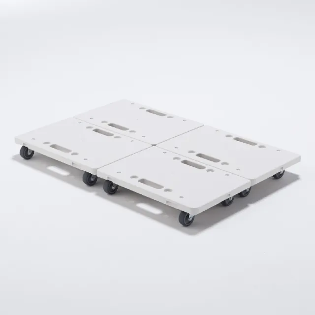 【MUJI 無印良品】縱橫皆可連接聚丙烯平台車 約寬27.5x深41x高7.5 cm