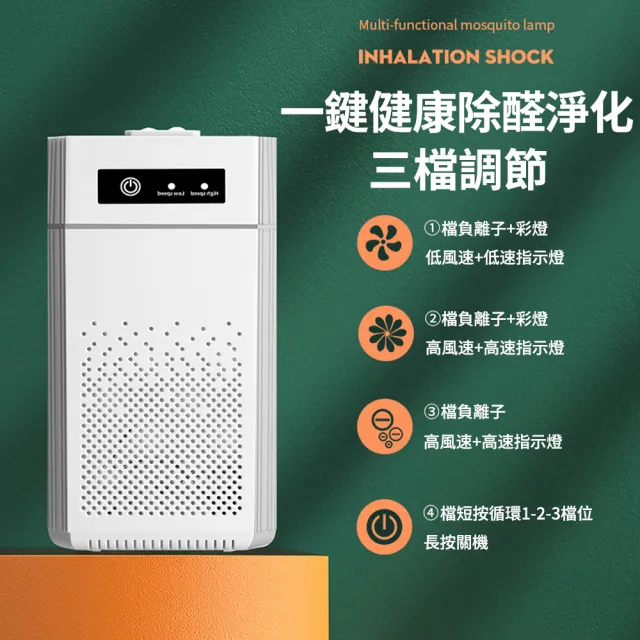 【Felsted 菲仕德】空氣清淨機 空氣淨化器 負離子過濾器(智能除臭機 除甲醛 空氣淨化 消毒殺菌 靜音運行)