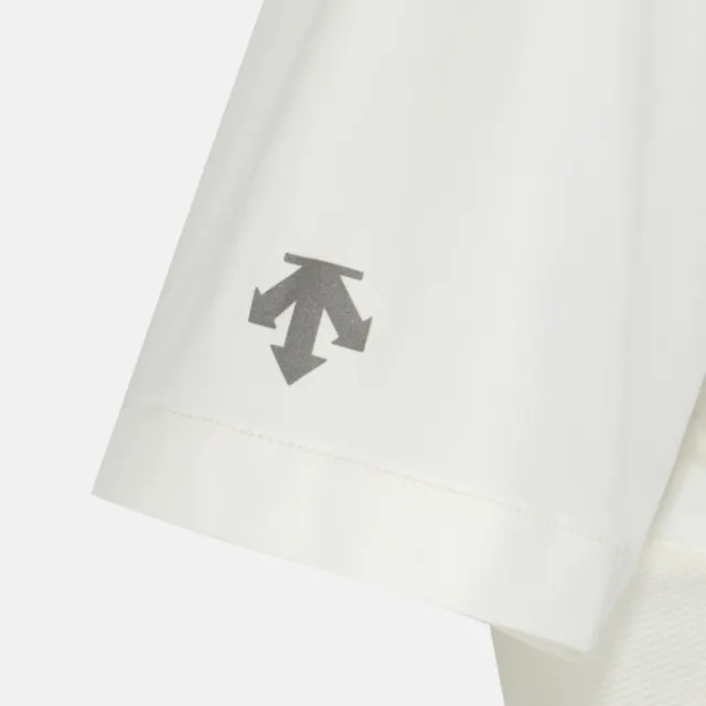 【DESCENTE】短袖上衣 女 短版 WOMENS RUNNING COOL CROP T-SHIRT 米白 SQ322RTS75-IVRY