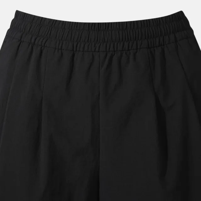 【DESCENTE】短褲 女 4.5吋運動褲 快排 WOMENS WOVEN 4.5 WARM-UP PANTS 黑 SQ322PWP71-BLK0