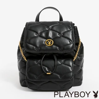 【PLAYBOY】後背包可斜背  Top-Notch系列(黑色)