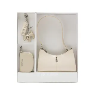 【steve madden】雙背帶腋下包/零錢包三件禮盒組(米色)