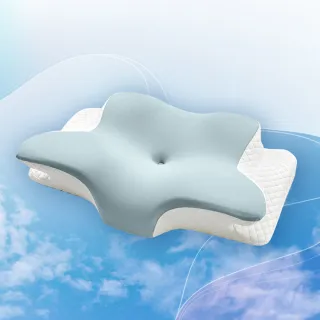 【MIT iLook】皇の夢枕-護頸除鼾釋壓好眠蝶型記憶枕頭1入(涼感/石墨烯)