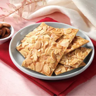 【喜RORO】杏仁瓦片320gx1盒 附提袋(附提袋/蛋奶素/年菜/年節伴手禮盒/春節/尾牙禮品)