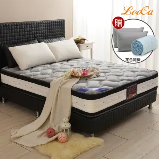【LooCa】石墨烯+乳膠+護脊2.4mm獨立筒床墊-雙人5尺(送石墨烯枕套x2+保潔墊★雙12限定)