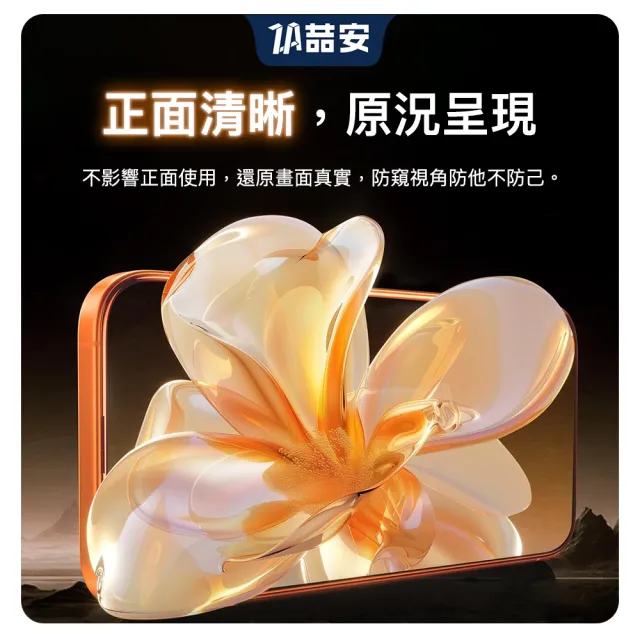 【ZA 喆安】防窺鋼化玻璃螢幕手機保護貼膜i17/16/15/14/13/12/11/Xr Air/Plus/Pro/Pro Max 適用蘋果iPhone
