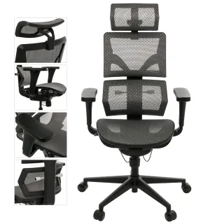 【特力屋】神隊友多功能透氣全網椅(電腦椅 辦公椅 人體工學椅)