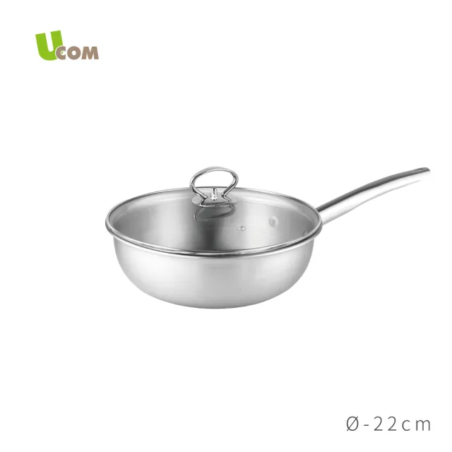 【UCOM 瑞康屋】鍋匠系列MT25台製複合金單柄炒鍋(22cm)