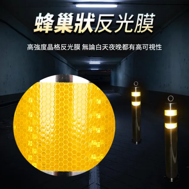 【精準科技】不鏽鋼鋼管警示柱 交通警示柱 金屬防撞桿 道路分隔柱 反光防撞柱 隔離柱 反光桿 550-SUSY650R