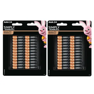 【DURACELL】金頂 SIMPLY 3號AA24入+SIMPLY 4號AAA24入(48入)