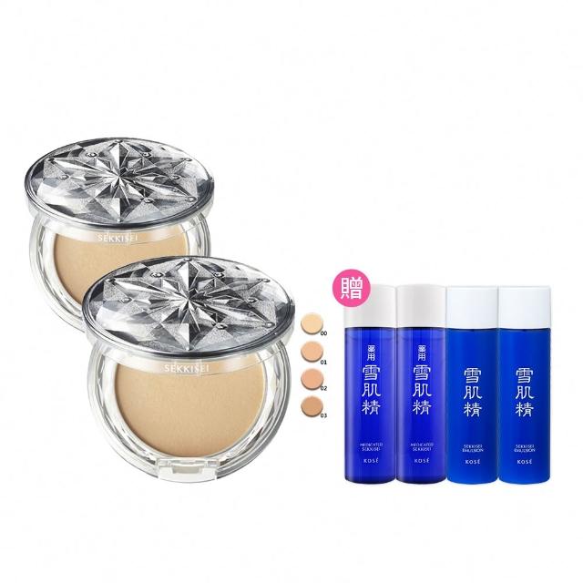 【KOSE 高絲】雪肌精 CC絲絨雪粉餅粉蕊 二入組(3色可選)