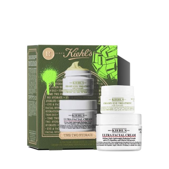 【Kiehl’s 契爾氏】官方直營 極致保濕禮盒(Kiehl’s/酪梨眼霜14ml+保濕霜 28ml/交換禮物)