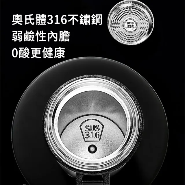 【SUNLY】極簡商務 316不鏽鋼保溫隨行杯 600ML(防漏保冷保溫瓶/辦公室咖啡杯/隨身杯)