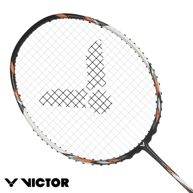 【VICTOR 勝利體育】神速AURASPEED 羽球拍 4U(ARS-100X TD CO 黑橙)