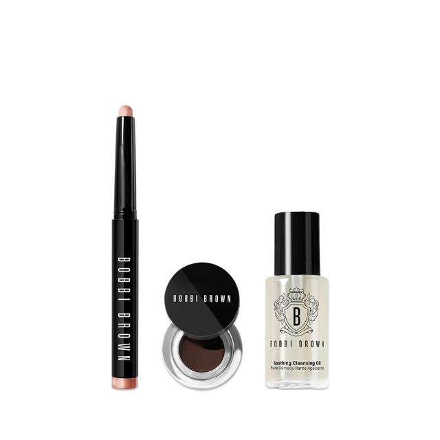 【Bobbi Brown 芭比波朗】持久抗暈染眼妝組(超持久炫彩眼影筆+流雲眼線膠/雙11限定)