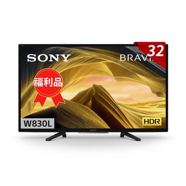 【SONY 索尼】福利品-BRAVIA 32型 HDR LED Google TV電視(KD-32W830L)